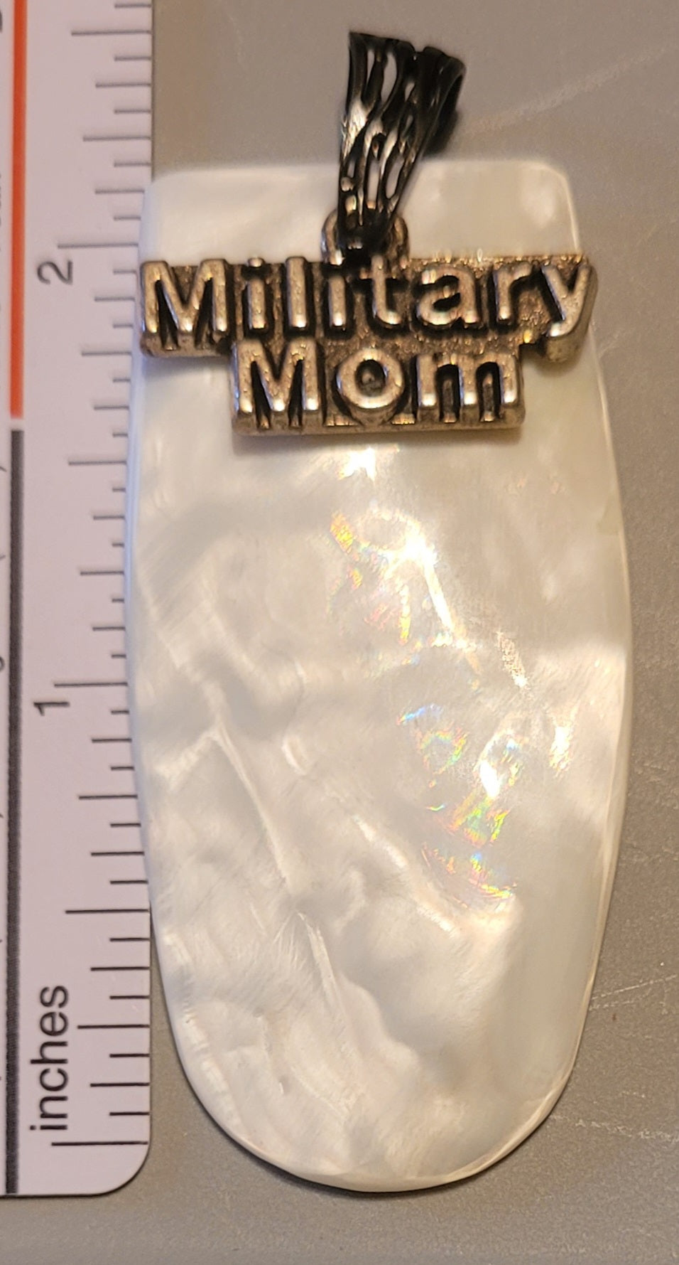 Mother of Pearl "Military Mom" Pendant